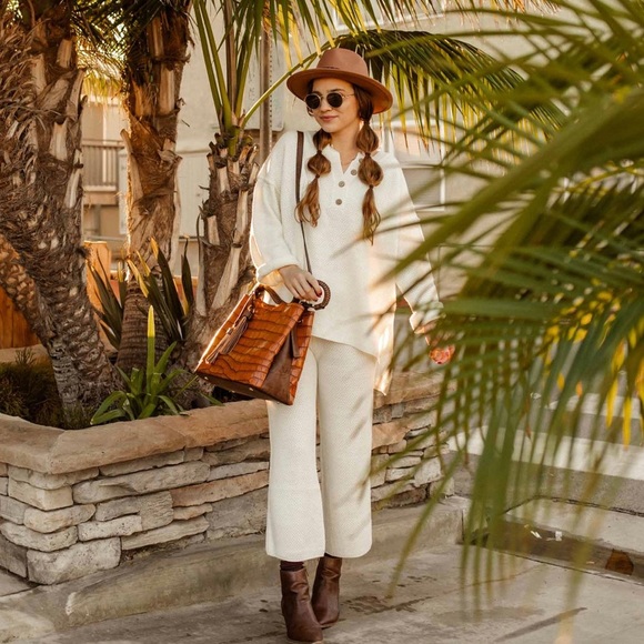 Selina Lounge Set in *Cream* (other colors available) - Picture 2 of 6